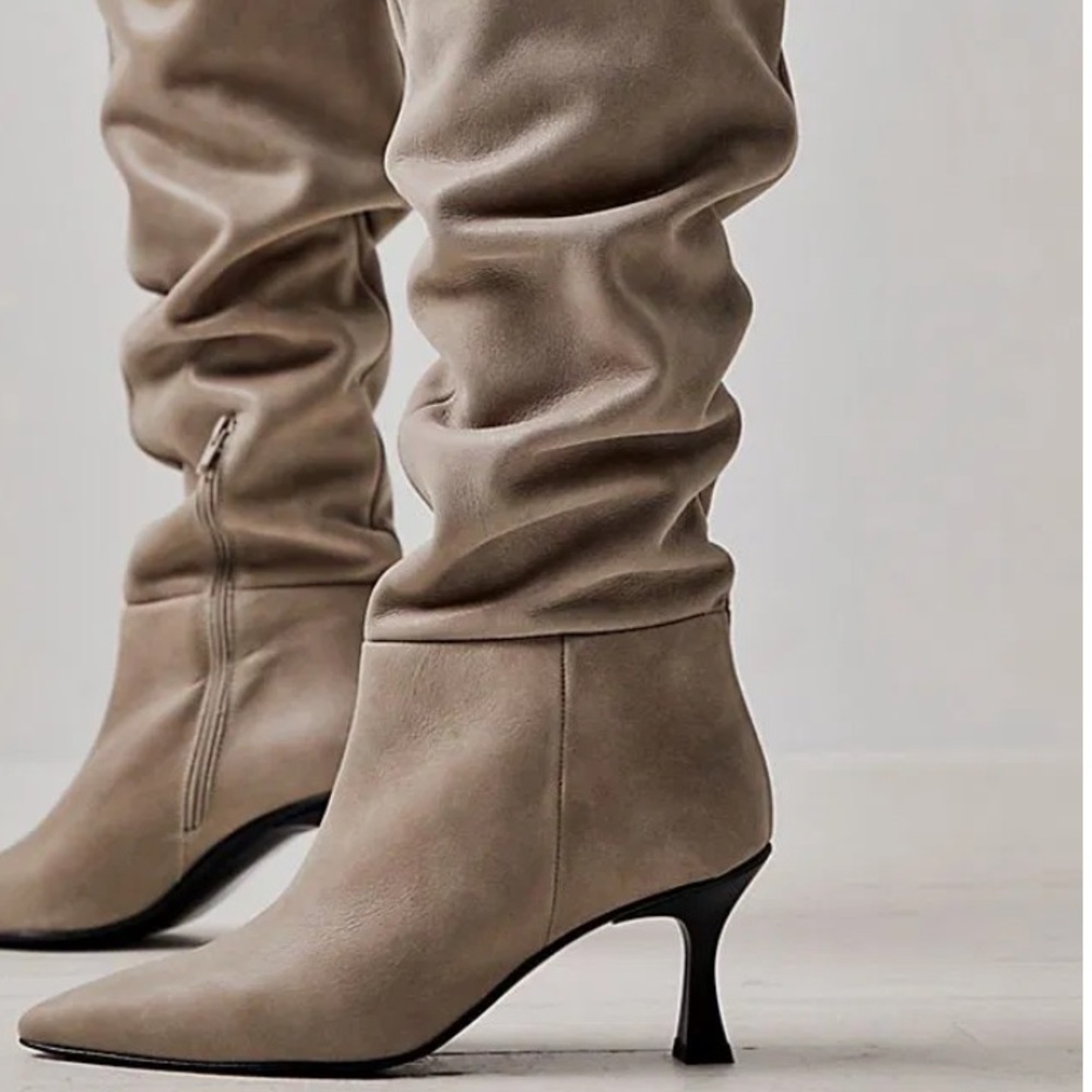 nib FREE PEOPLE Rocky Slouch Knee High Boots - Picture 3 of 13